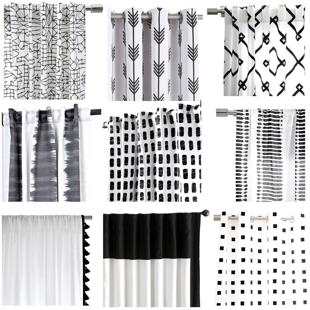 My favorite black and white curtains | Cuckoo4Design